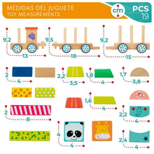 Cargar imagen en el visor de la galería, WOOMAX-TREN MADERA PREESCOLAR ZOO +18M