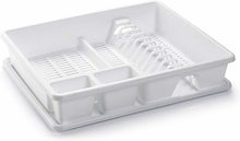 Cargar imagen en el visor de la galería, Escurreplatos Rectangular Con Bandeja Anti Goteo plástico 49x39x10 cm cocina