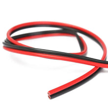 Cargar imagen en el visor de la galería, Cable de audio para altavoces 100 m metros 0.75mm 2.6x5.2 mm BOBINA ROJO Y NEGRO