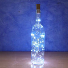 Cargar imagen en el visor de la galería, 2 Guirnaldas de luces LED alambre cobre blanco multicolor para botella de vidrio