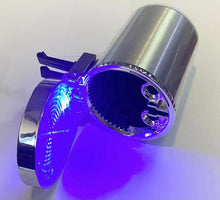 Cargar imagen en el visor de la galería, Cenicero de luz LED con Tapas para coche soporte Universal pila incluida