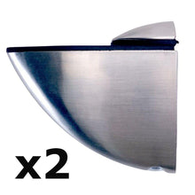 Cargar imagen en el visor de la galería, Set-2 Soportes Para estanteria Estante Metal Satin Apto Para Tableros de 5-20 cm