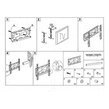 Cargar imagen en el visor de la galería, Soporte paraTV Pared Inclinable para Televisor 30-37" Máx Vesa 250X250mm