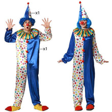 Cargar imagen en el visor de la galería, Disfraz Payaso Arlequín Unisex Hombre Mujer Adulto para Carnaval Fiesta Teatro Cumpleaños