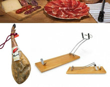 Cargar imagen en el visor de la galería, Soporte de jamon para Cortar Pata y Paleta de Jamon Serrano e Iberico jamonero