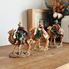Cargar imagen en el visor de la galería, Set X3 Reyes Magos 20cm 19x14x7,5cm Melchor, Gaspar y Baltasar Para Decoracion Navidad Figuras Pesebre Belén
