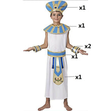 Cargar imagen en el visor de la galería, Disfraz Egipcio Faraón Niño Infantil para Carnaval Fiesta Teatro
