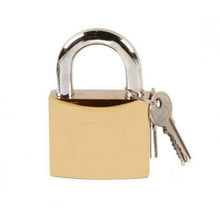 Cargar imagen en el visor de la galería, Candado dorado antirrobo seguro cerradura cerrojo de seguridad interior exterior