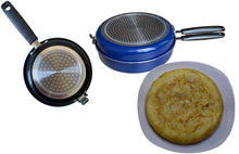 Cargar imagen en el visor de la galería, Sartén Giratortilla doble para Tortillas, induccion, tortilla de GAS VITRO, 14, 20, 24 cm giratortillas sarten