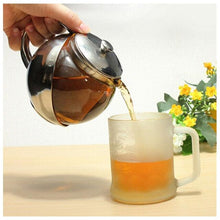 Cargar imagen en el visor de la galería, Tetera De Vidrio De Acero Inoxidable De 1100 Ml Con Infusor Hierbas Filtro Hojas