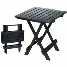 Cargar imagen en el visor de la galería, Mesa de jardín plegable Mesa auxiliar de plástico 45x43x50cm blanco o negro