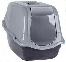 Cargar imagen en el visor de la galería, Baño Aseo Toilet casa de gato con tapa lleva puerta portátil arenero, bandeja, Cajon de arena higiénica para gatos