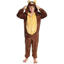 Cargar imagen en el visor de la galería, Disfraz Pijama Oso Pardo Animales Infantil Para Carnaval Fiestas