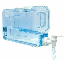 Cargar imagen en el visor de la galería, Dispensador de agua con grifo de plástico PETG para frigorífico. Depósito para bebidas rellenable ideal para oficina, acampada, zumos y cócteles
