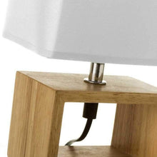 Cargar imagen en el visor de la galería, LÁMPARA MADERA BLANCO 15 X 10 X 24 CM