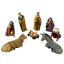 Cargar imagen en el visor de la galería, Nacimiento Resina 8 Piezas Resina Aprox 11 cm Figuras Belen Decoracion Navidad