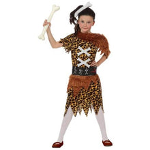 Cargar imagen en el visor de la galería, Disfraz Cavernicola Niña Infantil para Carnaval Fiesta Teatro