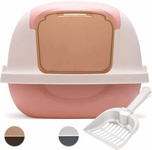 Cargar imagen en el visor de la galería, Maxiacota - Aseo Cerrado para Gato Arenero Cubierto Sanitaria Bandeja Arena con Pala Mascota