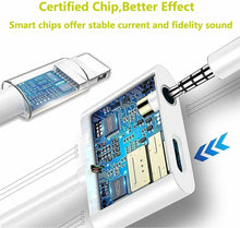 Cargar imagen en el visor de la galería, 2 en 1 Adaptador de auriculares para iphone 7/8/X/XR/XS/XS Max/ 11/11 Pro Max/12