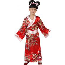 Cargar imagen en el visor de la galería, Disfraz Kimono Largo Jabonesa Niña Infantil para Carnaval Fiesta Teatro