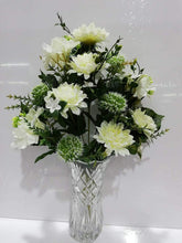 Cargar imagen en el visor de la galería, Ramo de Flores Hortensia Artificiales Cementerio Mesa Decoración Boda 10 tenedor