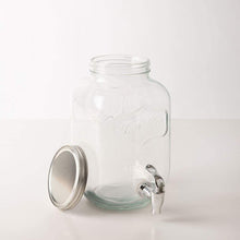 Cargar imagen en el visor de la galería, Tarro dispensador con grifo y tapa Volga 4 Litro Cristal Bebida