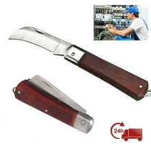 Cargar imagen en el visor de la galería, Cuchillo electricista pelacables cuchilla plegable para PVC herramientas manual