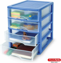 Cargar imagen en el visor de la galería, Cajonera Plastico Sobremesa disponibles en 2, 3 y 4 cajones para escritorio y oficina almacenamiento de sobremesa Color Blanco Negro