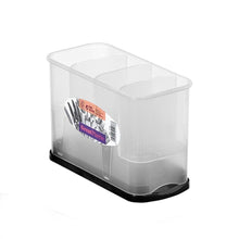 Cargar imagen en el visor de la galería, Escurrecubiertos rectangular con Bandeja Elegance para utensilios cubierto