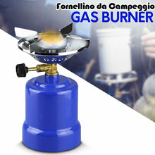 Cargar imagen en el visor de la galería, Hornillo gas camping + gas butano con mezcla de propano portátil 190 g exterior