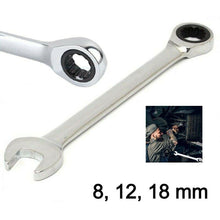 Cargar imagen en el visor de la galería, Llaves de trinquete de alto Torque Superficie de espejo Multiuso llave inglesa