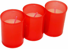Cargar imagen en el visor de la galería, VELAS LUMAR Pack de 3 velones votivos Rojos