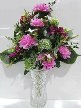 Cargar imagen en el visor de la galería, Ramo de Flores Hortensia Artificiales Cementerio Mesa Decoración Boda 10 tenedor