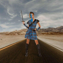 Cargar imagen en el visor de la galería, Disfraz Escocesa William Wallace Mujer Adulto para Carnaval Fiesta Teatro
