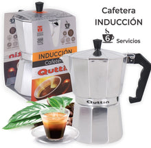 Cargar imagen en el visor de la galería, Cafetera Aluminio Italiana de Induccion Apto Todo Tipo de Cocinas Moka Express