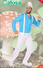 Cargar imagen en el visor de la galería, Disfraz Duende Azul Hombre Adulto para Carnaval Fiesta Teatro