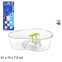 Cargar imagen en el visor de la galería, Tortuguera con Isla + 6 Bloques de Calcio Casa para Tortugas 21 x 15 x 7.5 cm