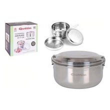 Cargar imagen en el visor de la galería, Fiambrera Redonda Con Tapa Quttin Acero Inoxidable (ø 17 Cm)