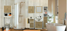 Cargar imagen en el visor de la galería, Mueble de baño Columna Armario Alto 1 Estante + 1 Puerta + 1 Estante en el Interior Stockholm