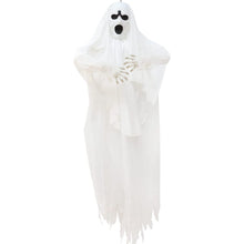 Cargar imagen en el visor de la galería, Colgante Fantasma Con Luz Sonido Control de Voz 190x156 Cm Decoración Halloween