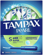 Cargar imagen en el visor de la galería, TAMPAX Compak Pearl tampones con aplicador super caja 16, 32 unidades