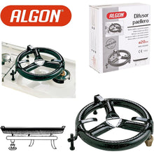Cargar imagen en el visor de la galería, Algon-Difusor Paellero Esmaltado de Gas Butano o Propano 20 cm