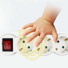 Cargar imagen en el visor de la galería, Adaptador plano con interruptor y tres enchufes schuko. 16A/250V~ MAx.3680W