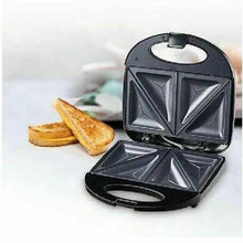 Cargar imagen en el visor de la galería, Sandwichera Tostadora Eléctrica de 2 Rebanadas Placa Antiadherente 750 W