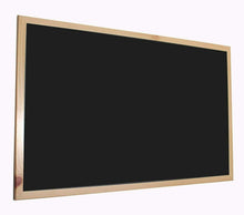 Cargar imagen en el visor de la galería, Pizarra Negra, Enmarcado con Madera sólida, para tiza y rotulador de Pizarra