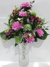 Cargar imagen en el visor de la galería, Ramo de Flores Hortensia Artificiales Cementerio Mesa Decoración Boda 10 tenedor