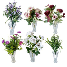 Cargar imagen en el visor de la galería, Ramo de Flores secas Artificiales Cementerio Mesa Decoración Boda hogar regalo