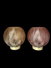 Cargar imagen en el visor de la galería, Farol led cristal vidrio lámpara con bombilla a pilas 2xAAA no incluidas decorar