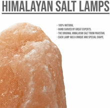 Cargar imagen en el visor de la galería, Lámpara de sal del Himalaya con regulador de intensidad, decorativo, medidas