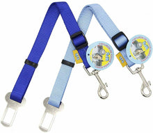 Cargar imagen en el visor de la galería, 2X Cinturón de Seguridad de Coche,Ajustable para Perro,Cachorro Gato Mascota